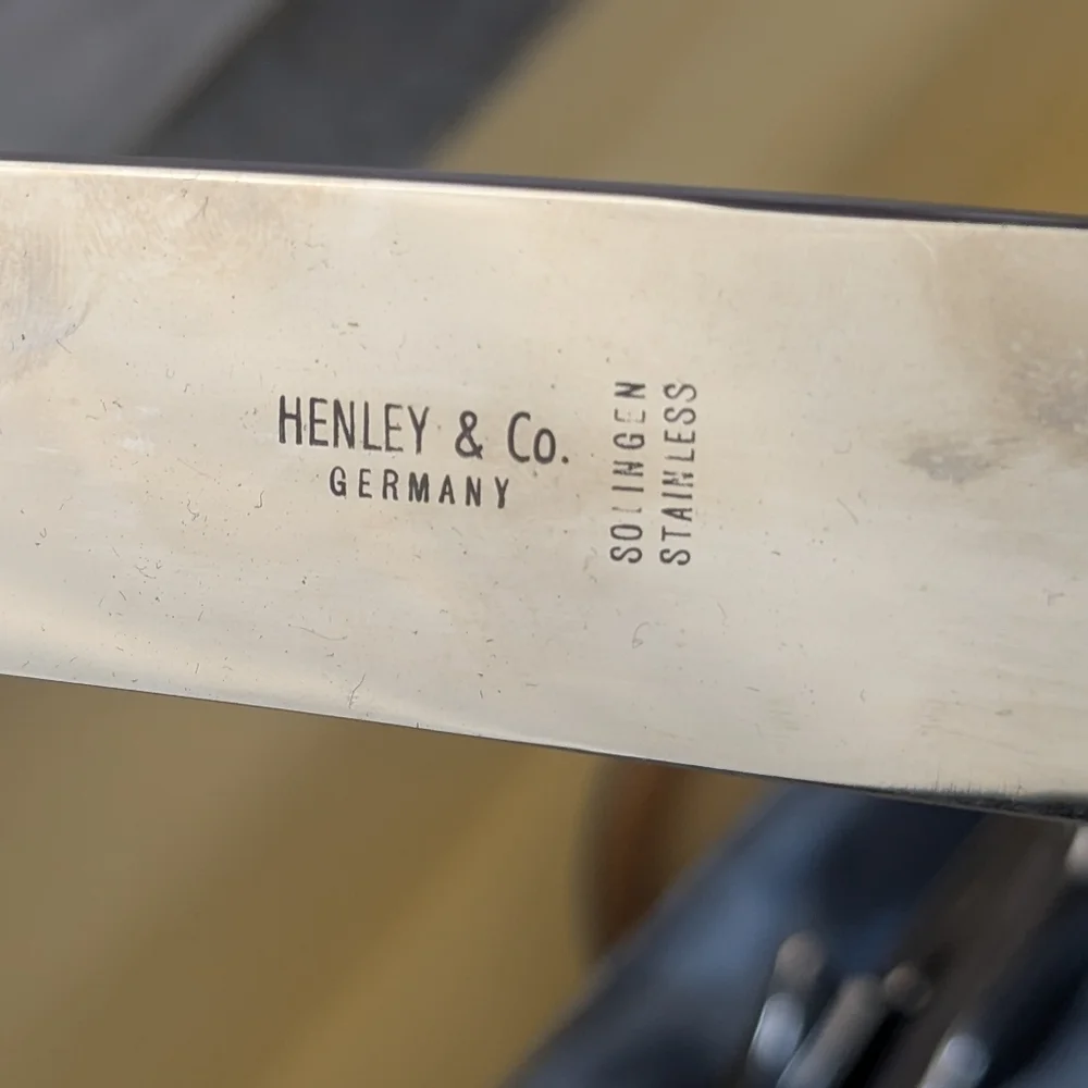 Henley And Co Genuine Ivory Carving Set From Germany Eskimo Made Like New